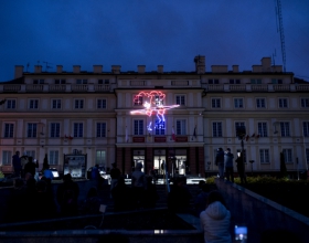 Pokaz Laserowy z okazjii 15-lecia wstąpienia Polski do Unii Europejskiej