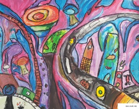 Futuryzm - tempery, pastele olejne